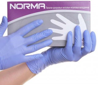 Перчатки смотровые нитриловые SRI TRANG NORMA